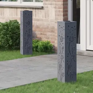 Comparateur de prix : vidaXL vidaXL Lumière de chemin LED solaire 2 pcs Anthracite