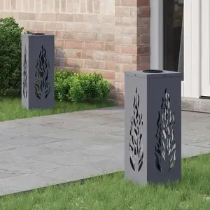 Comparateur de prix : vidaXL vidaXL Lumière de chemin LED solaire 2 pcs Anthracite