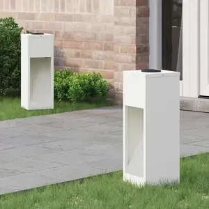 Comparateur de prix : vidaXL Lumière de Chemin LED Solaire 2 pcs Blanc Acier laminé à froid