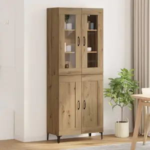 vidaXL vidaXL Haut Armoire Chêne artisanal 69,5 x 34 x 180 cm pas cher