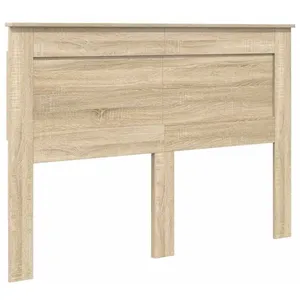 vidaXL Vidaxl Tête De Lit Gris Sonoma 140 Cm Bois D'ingénierie pas cher