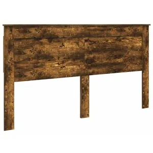vidaXL Vidaxl Tête De Lit Chêne Fumé 200 Cm Bois D'ingénierie pas cher
