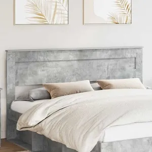 vidaXL Vidaxl Tête De Lit Gris Béton 200 Cm Bois D'ingénierie pas cher