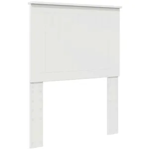 vidaXL Vidaxl Tête De Lit Avec Tête De Lit Blanc 75 Cm Bois D'ingénier... pas cher