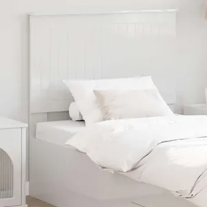 vidaXL Vidaxl Tête De Lit Blanc Brillant 90 Cm Bois D'ingénierie pas cher