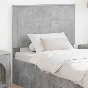 vidaXL Vidaxl Tête De Lit Avec Tête De Lit Gris Béton 90 Cm Bois D'ingénierie pas cher