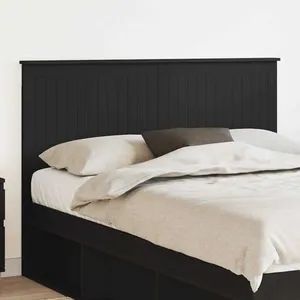 vidaXL Vidaxl Tête De Lit Chêne Noir 140 Cm Bois D'ingénierie pas cher
