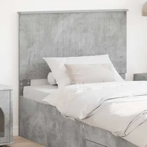 vidaXL Vidaxl Tête De Lit Gris Béton 100 Cm Bois D'ingénierie pas cher