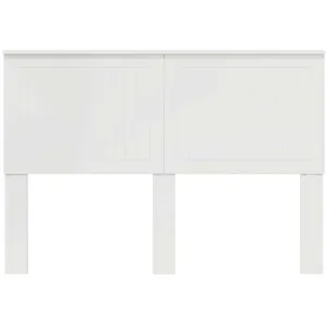 vidaXL Vidaxl Tête De Lit Blanc Brillant 140 Cm Bois D'ingénierie pas cher