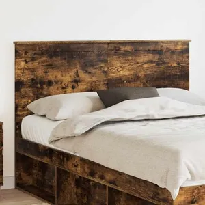 vidaXL Vidaxl Tête De Lit Chêne Fumé 140 Cm Bois D'ingénierie pas cher