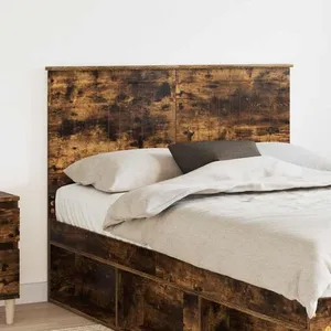 vidaXL Vidaxl Tête De Lit Chêne Fumé 135 Cm Bois D'ingénierie pas cher
