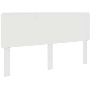 vidaXL Vidaxl Tête De Lit Avec Tête De Lit Blanc 200 Cm Bois D'ingénie... pas cher