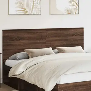 vidaXL Vidaxl Tête De Lit Chêne Brun 200 Cm Bois D'ingénierie pas cher