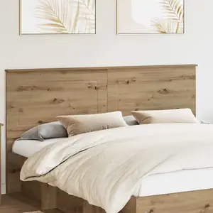vidaXL Vidaxl Tête De Lit Chêne Artisanal 200 Cm Bois D'ingénierie pas cher