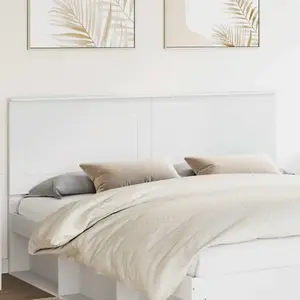 vidaXL Tête de lit Blanc 100 cm Bois d’ingénierie pas cher
