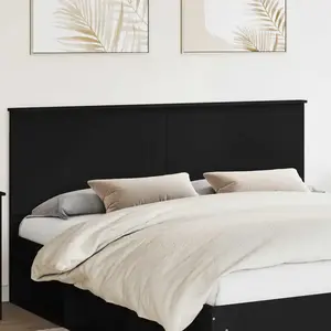 vidaXL Vidaxl Tête De Lit Chêne Noir 180 Cm Bois D'ingénierie pas cher