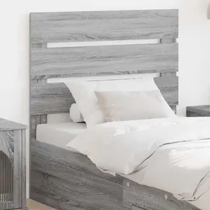 vidaXL vidaXL Tête de lit Gris Sonoma 75 cm Bois d'ingénierie pas cher