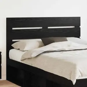 vidaXL vidaXL Tête de lit Chêne noir 140 cm Bois d'ingénierie pas cher