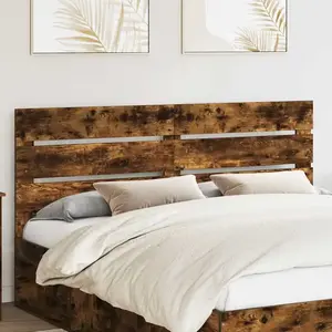 vidaXL vidaXL Tête de lit Chêne fumé 160 cm Bois d'ingénierie pas cher