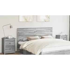 vidaXL vidaXL Tête de lit Gris Sonoma 200 cm Bois d'ingénierie pas cher