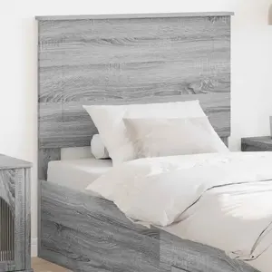 vidaXL Vidaxl Tête De Lit Gris Sonoma 80 Cm Bois D'ingénierie pas cher