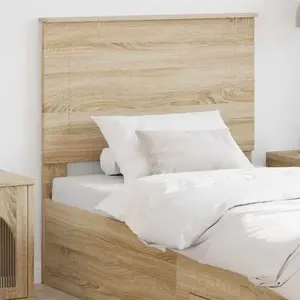vidaXL Vidaxl Tête De Lit Chêne Sonoma 80 Cm Bois D'ingénierie pas cher