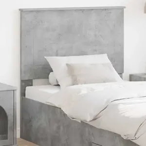 vidaXL Tête de lit Gris Béton 100 cm Bois d’ingénierie pas cher