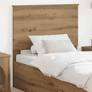 vidaXL Vidaxl Tête De Lit Chêne Artisanal 100 Cm Bois D'ingénierie pas cher