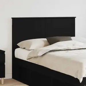 vidaXL Vidaxl Tête De Lit Chêne Noir 135 Cm Bois D'ingénierie pas cher