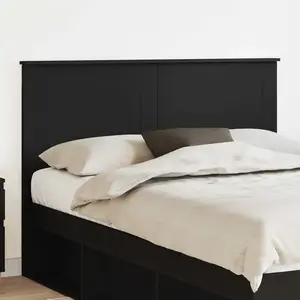 vidaXL Vidaxl Tête De Lit Chêne Noir 140 Cm Bois D'ingénierie pas cher