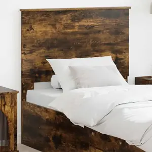 vidaXL Tête de lit Chêne Fumé 100 cm Bois d’ingénierie pas cher