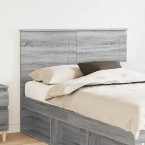vidaXL Vidaxl Tête De Lit Gris Sonoma 135 Cm Bois D'ingénierie pas cher