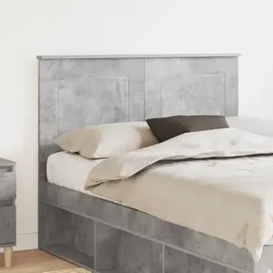 vidaXL Vidaxl Tête De Lit Gris Béton 135 Cm Bois D'ingénierie pas cher