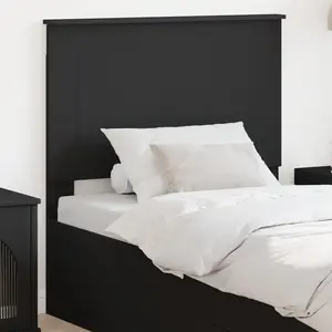 vidaXL Vidaxl Tête De Lit Chêne Noir 100 Cm Bois D'ingénierie pas cher