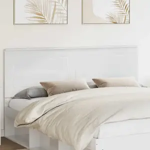 vidaXL Vidaxl Tête De Lit Blanc Brillant 180 Cm Bois D'ingénierie pas cher