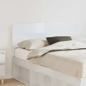 vidaXL Tête de lit Blanc Brillant 120 cm Bois d'ingénierie pas cher