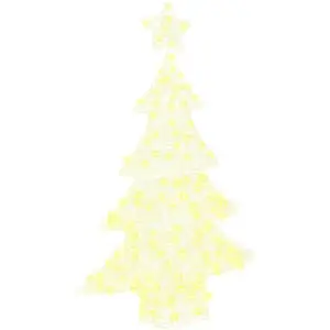 vidaXL Sapin de Noël avec 100 LED Blanc chaud 120 cm Acrylique pas cher