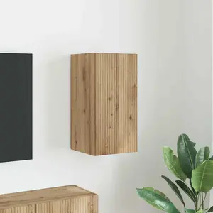 vidaXL Meuble TV mural Chêne artisan 30 x 31 x 60 cm Bois d'ingénierie pas cher
