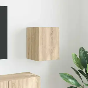 vidaXL Meuble TV mural Sonoma 30 x 31 x 40 cm Bois d'ingénierie pas cher