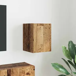 vidaXL Meuble TV mural Bois Ancien 30 x 31 x 40 cm Bois d'ingénierie pas cher