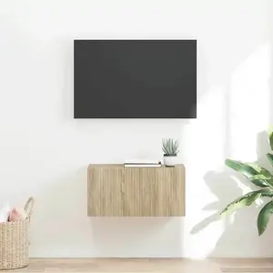 vidaXL Meuble TV mural Sonoma 60 x 31 x 29.5 cm Bois d'ingénierie pas cher