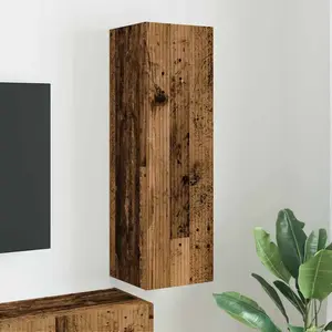 vidaXL Meuble TV mural Bois Ancien 30 x 31 x 100 cm Bois d'ingénierie pas cher