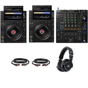 AlphaTheta CDJ-3000X DJ Mediaspelers Starterset met Pioneer DJ DJM-A9 mixer pas cher