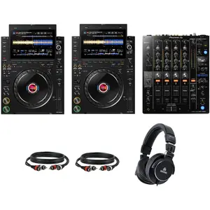 AlphaTheta CDJ-3000X DJ Mediaspelers Starterset met Pioneer DJ DJM-750MK2 mixer pas cher