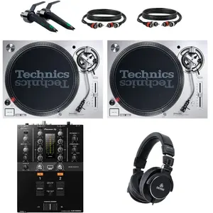 Technics SL-1200MK7 DJ-draaitafel Starterset met Pioneer DJ DJM-250MK2...