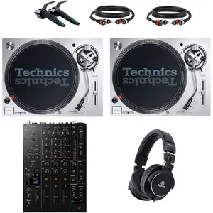 Technics SL-1200MK7 DJ-draaitafel Starterset met AlphaTheta DJM V5 mix...
