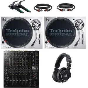 Technics SL-1200MK7 DJ-draaitafel Starterset met Pioneer DJ DJM-V10-LF...