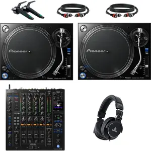 Pioneer DJ PLX-1000 DJ-draaitafel Starterset met Pioneer DJ DJM-A9 mix... pas cher