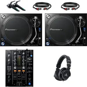 Pioneer DJ PLX-1000 DJ-draaitafel Starterset met Pioneer DJ DJM-450 mi... pas cher
