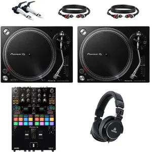 Pioneer DJ PLX-500 DJ-draaitafel Starterset met Pioneer DJ DJM-S7 mixe... pas cher